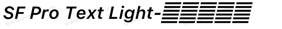 SF Pro Text Light字体转换